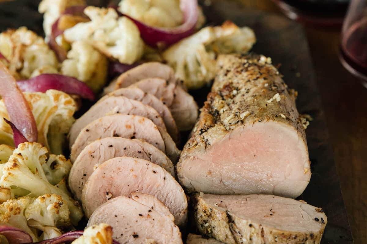 Roasted Pork Tenderloin with Caramelized Balsamic Cauliflower | Prairie Fresh
