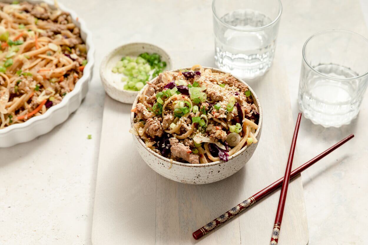 Ground Pork Potsticker Bowl | Prairie Fresh