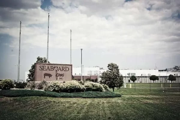 Image from 1990 of Seaboard Foods, formerly known as Seaboard Farms